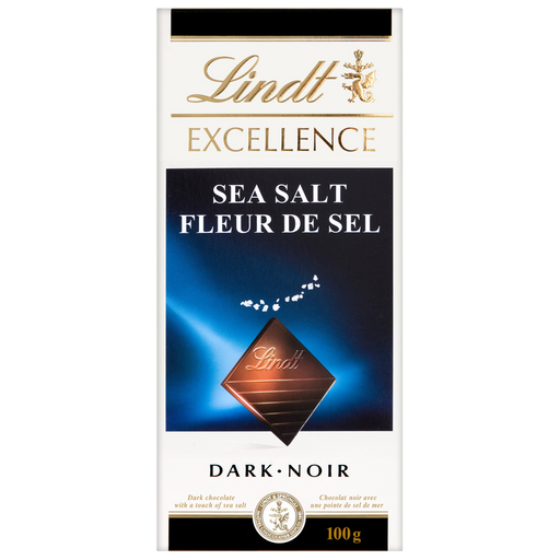 Lindt Excellence Sea Salt Dark Chocolate Bar 100g