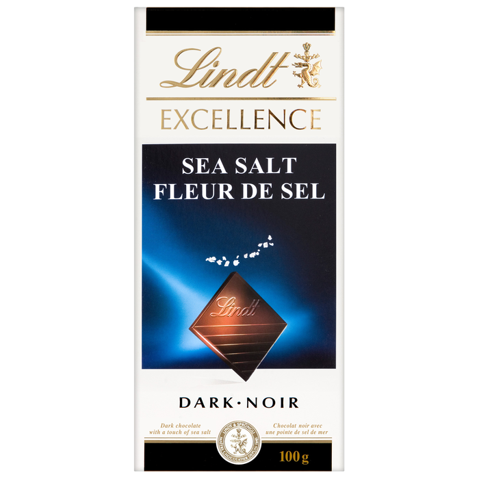 Lindt Excellence Sea Salt Dark Chocolate Bar 100g