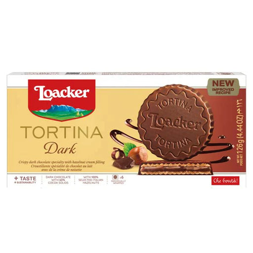 Loacker - Tortina Dark Chocolate - 12 x 126g