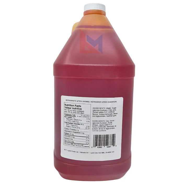 Lynch - Orange Slush Syrup - 2 x 4 L