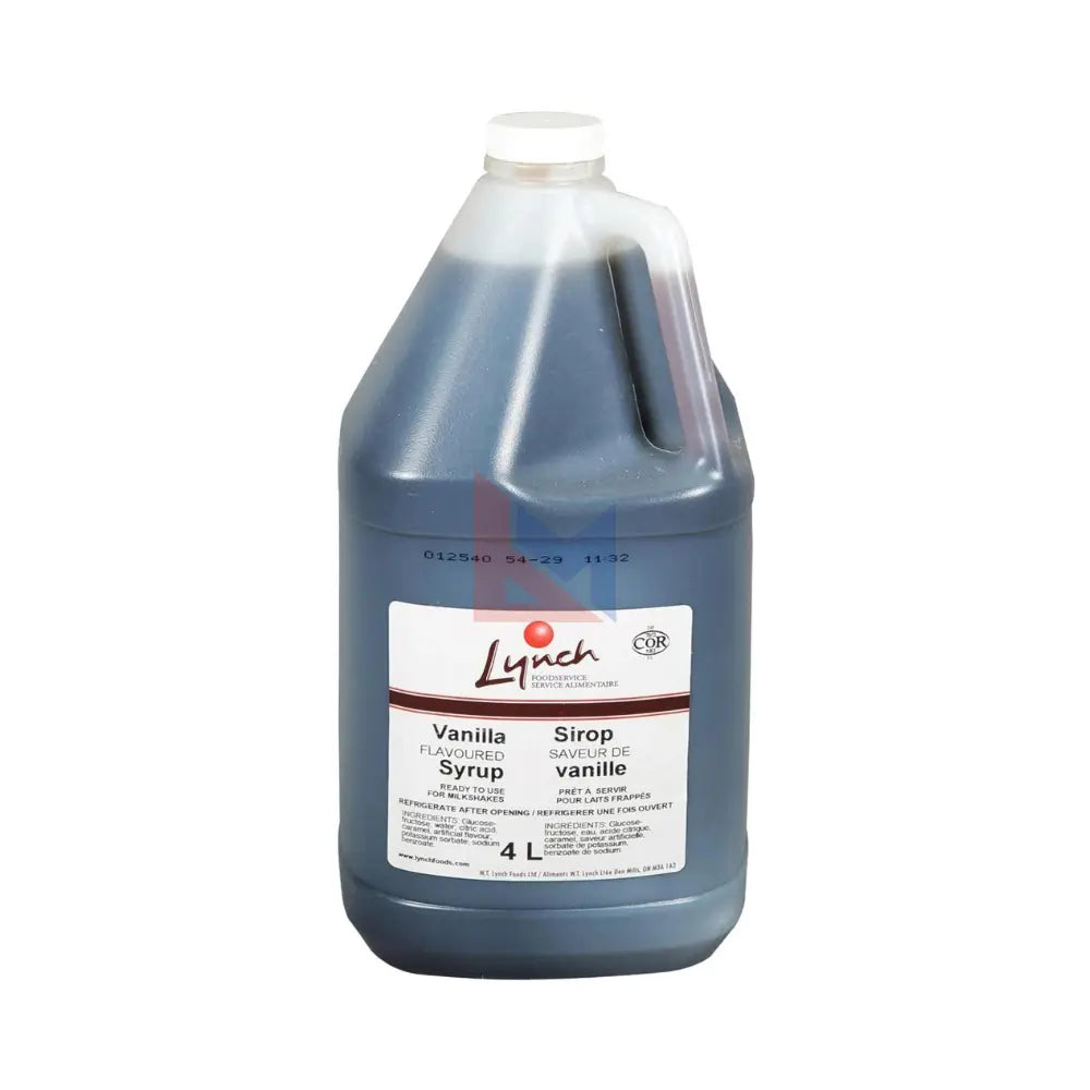 Vanilla Syrup 4L Lynch Bulk Supplies For Restaurants Canada — Bulk Mart