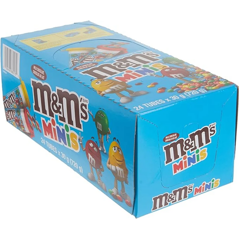 M&M - Minis Milk Chocolate Candy Tubes - 24 x 30g