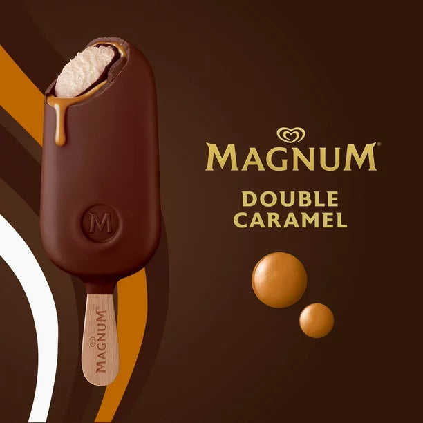 Magnum - Double Caramel Ice Cream Bar - 12 x 90 ml