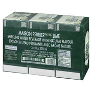 Maison Perrier Lime Sparkling Water Beverage Slim Cans - 24 x 330 ml