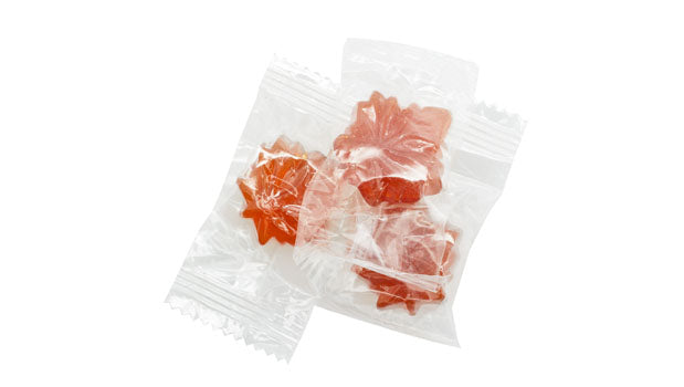 Maple Leaf Hard Candies With Pure Maple Syrup Wrapped - 12.5 kg