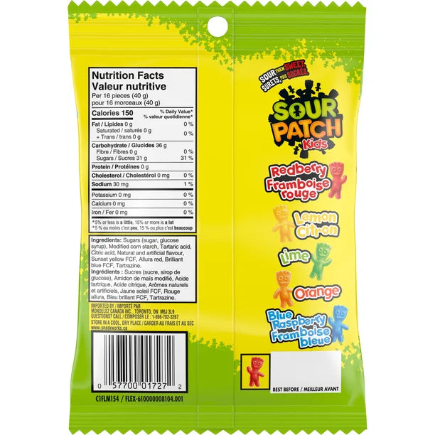 Maynards - Sour Patch Kids Candy - 6 x 150g