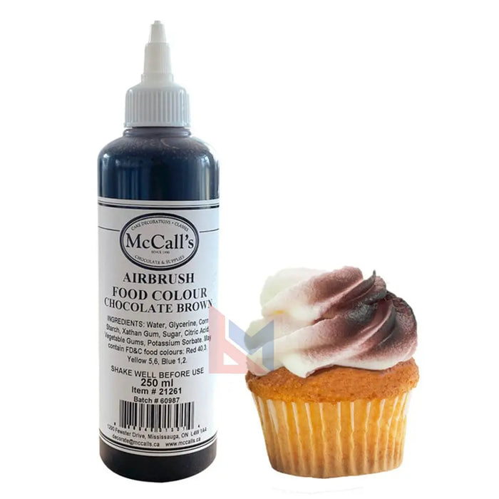 Mccall's - Airbrush Food Color Chocolate Brown - 250 ml