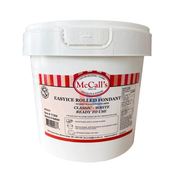 Mccall's - EasyIce Rolled Fondant Classic White Easy Roll - 10 Kg