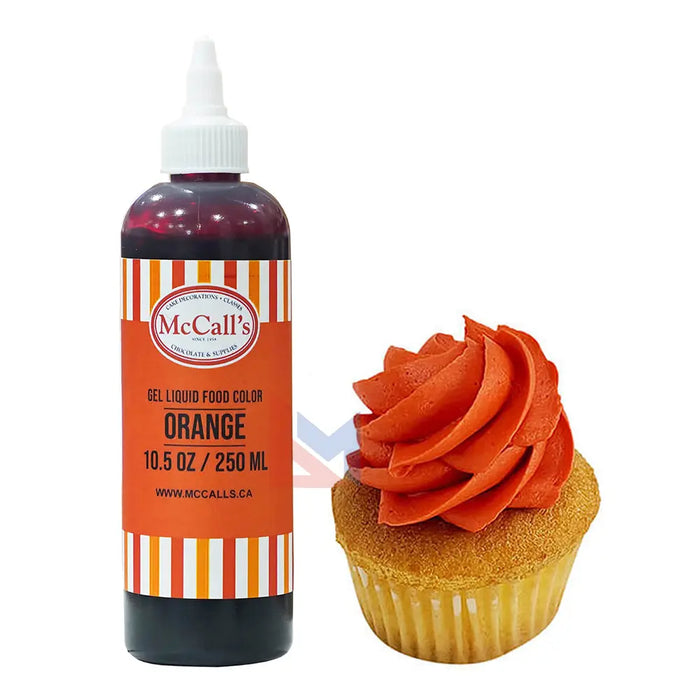 Mccall's - Orange Liquid gel Food Color - 250 ml