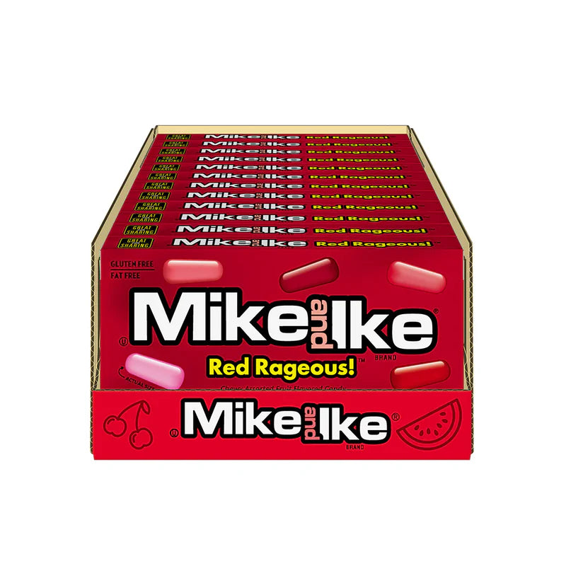 Mike and Ike Red Rageous Theatre Box 4.25 Oz - 12 x 120g - Bulk Mart