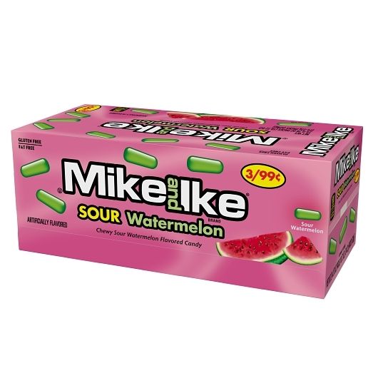 Mike And Ike Sour Watermelon Chewy Candy 24 X 22g 16 Boxes Bulk Mart mike-and-ike-sour-watermelon-chewy-candy-24-x-22g-16-boxes-bulk-mart