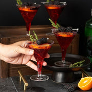 Clear Plastic Mini Martini Glass 5 inch Tall