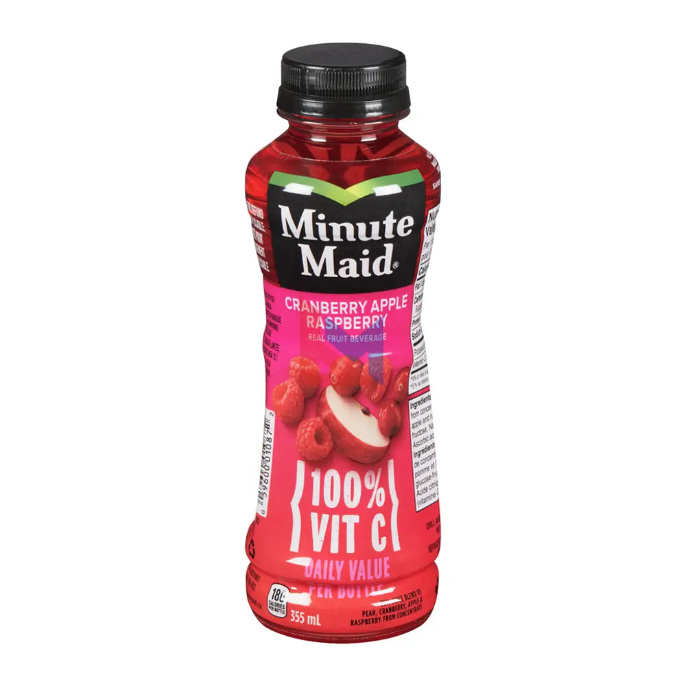 Minute Maid Cranberry Apple Raspberry Juice 12 × 355 ml, Bulk Mart