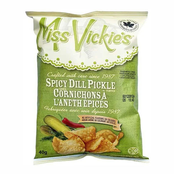 Miss Vickies Spicy Dill Pickle 40 x 40g