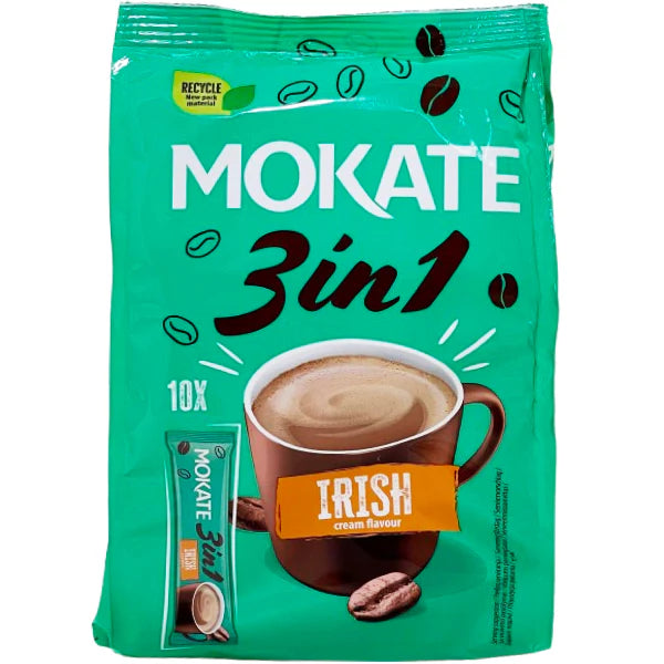 Mokate - Instant 3 In 1 Irish Cream Flavour - 10 x 17g