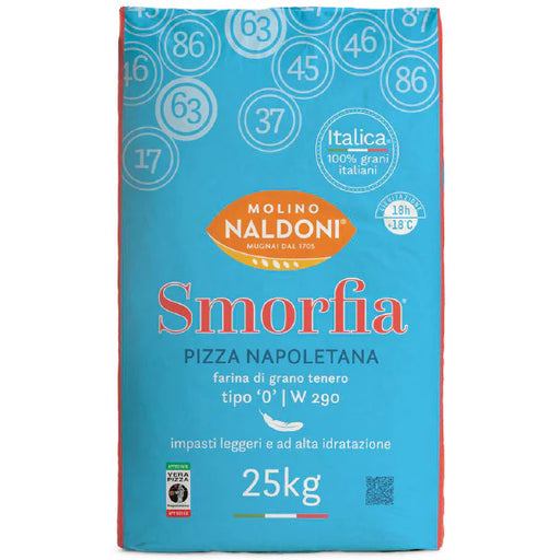 Molino Naldoni - Smorfia Pizza Napoletana Flour Tipo 0 - 25 Kg