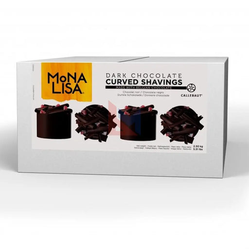 Mona Lisa - Curved Shavings Dark Chocolate - 2.5 Kg