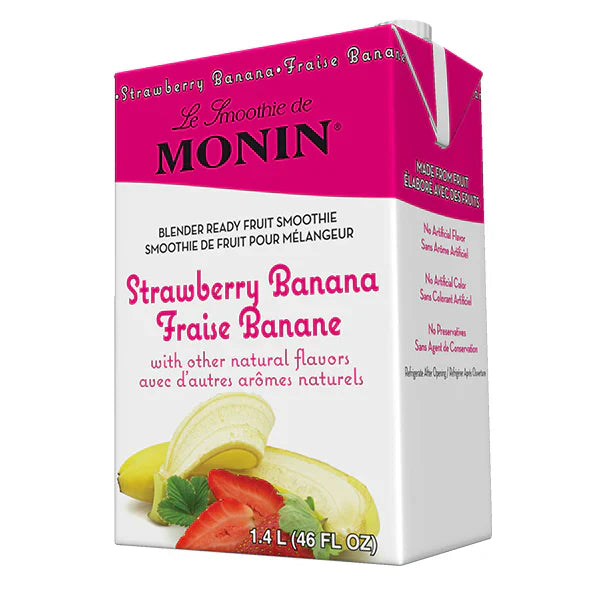 Monin - Strawberry Banana Smoothie Mix - 46 Oz