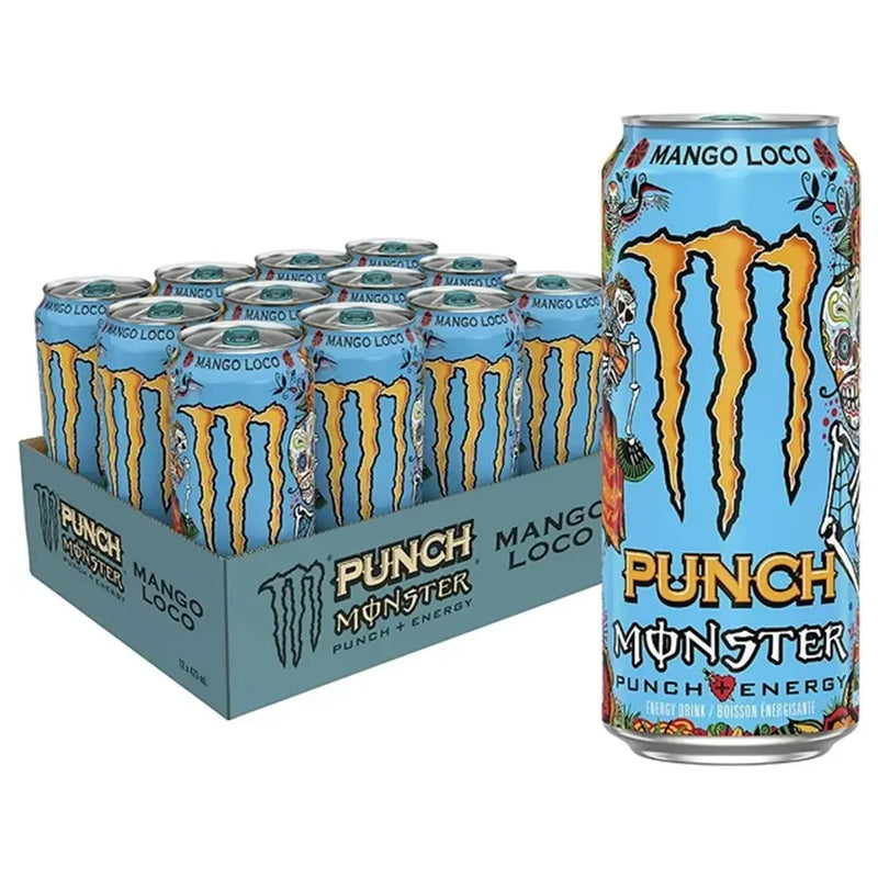 Monster Energy - Mango Loco Punch Juice - 12 x 473 ml