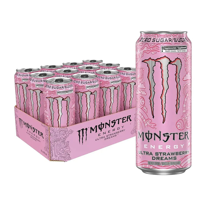 Monster Energy - Ultra Strawberry Dreams - 12 x 473 ml