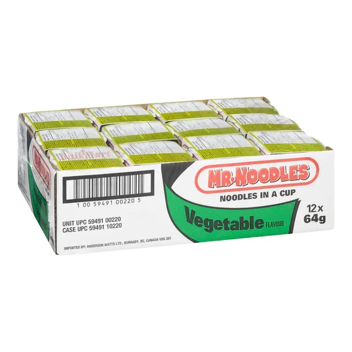 Mr. Noodles - Nouilles aux légumes dans une tasse - 12 x 64 g