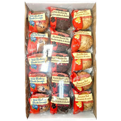 Muffins Individually Wrapped Variety Pack - 15 x 4 Oz