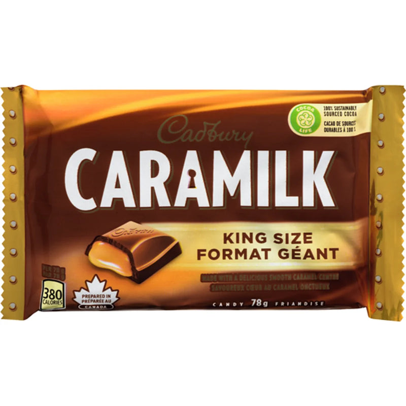Cadbury - Caramilk King Size Chocolate Candy Bar - 24 x 78g