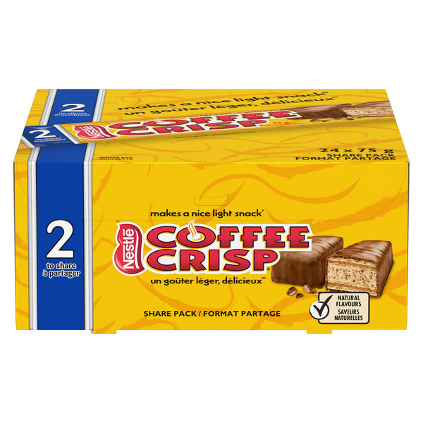 Nestle - Coffee Crisp King Size Chocolate Bar - 24 x 75g