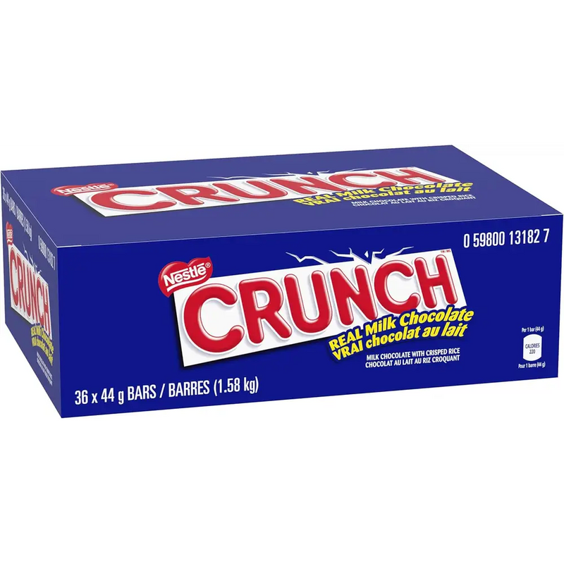 Nestle - Crunch Real Milk Chocolate Bar With Crisped Rice - 36 x 44g