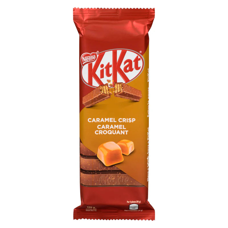 Nestle KitKat Caramel Crisp 6 x 120g, Bulk Chocolate Bars Canada — Bulk ...
