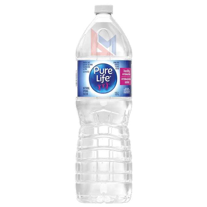 Nestle - Pure Life Natural Spring Water - 12 x 1.5 L