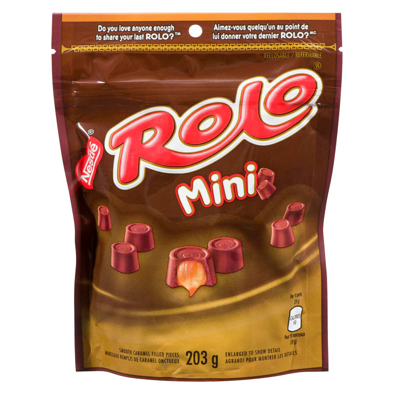 Nestle Rolo Mini Caramel Filled Chocolate Pieces 3 x 203g, Party Snacks ...