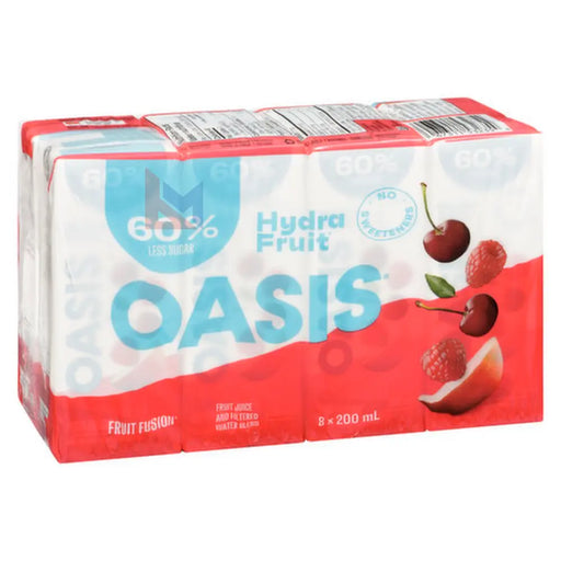 Oasis Hydrafruit - Organic Fruit Fusion - 8 x 200 ml