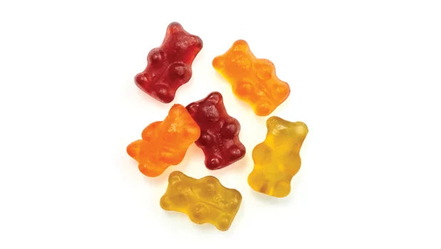 Organic Fruit Gummy Bears Vegan, Gelatin Free Bulk Gummies - 2.5 Kg