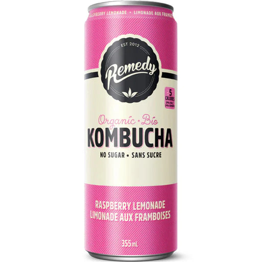 Organic Kombucha Raspberry Lemonade - 12 x 355 ml