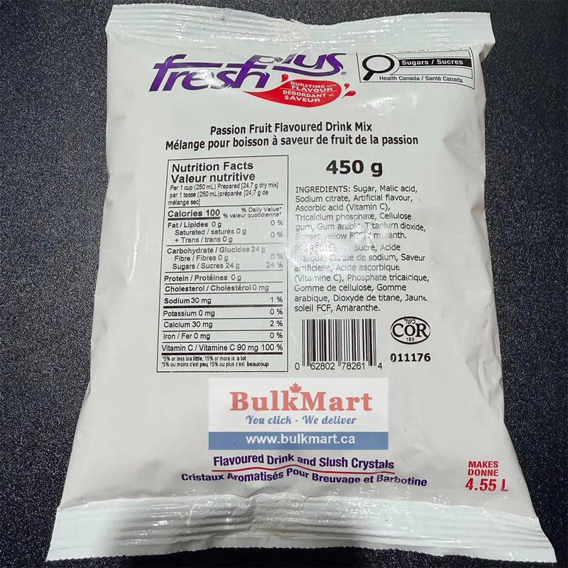 Fresh Plus - Passion Fruit Drink Crystals - 12 x 450g