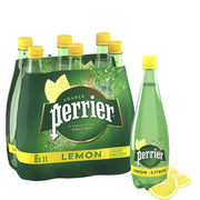 Perrier - Lemon Sparkling Natural Mineral Water PET- 6 x 1 L