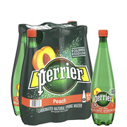 Perrier - Peach Sparkling Natural Mineral Water PET - 6 x 1 L