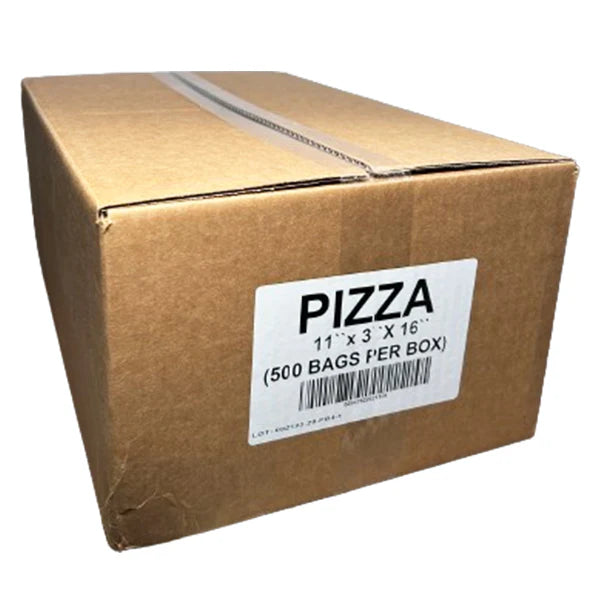 MPC - Pizza Slice Bags Plain 11" x 3" x 16" - 500/Case