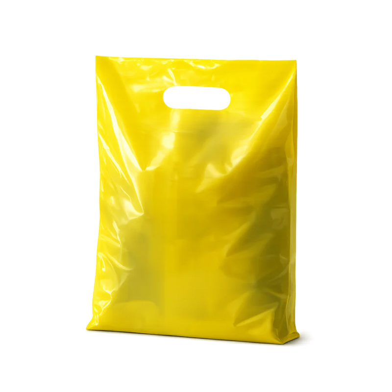 Plastic Boutique Bags Yellow 13" x 17" - 1000/Case