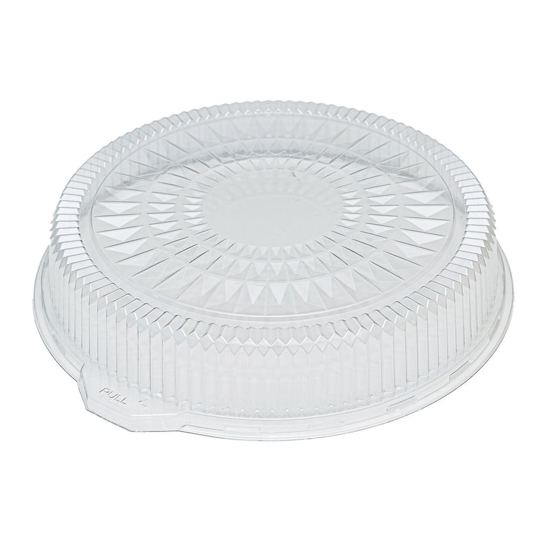 DURA - 16" Clear Plastic Dome Lid For Foil Catering Tray - 5/Pack
