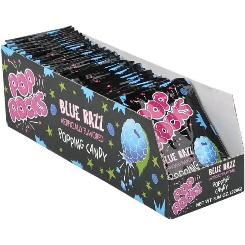Pop Rocks - Blue Raspberry Popping Candy - 24 x 9.5g