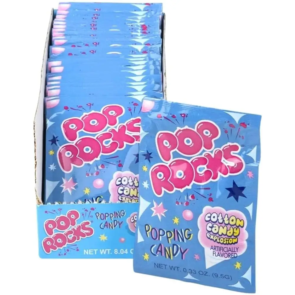 Pop Rocks Cotton Candy Popping Candy 24 x 9.5g, Wholesale Candy Canada ...