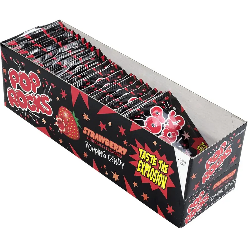 Pop Rocks - Strawberry Popping Candy - 24 x 9.5g