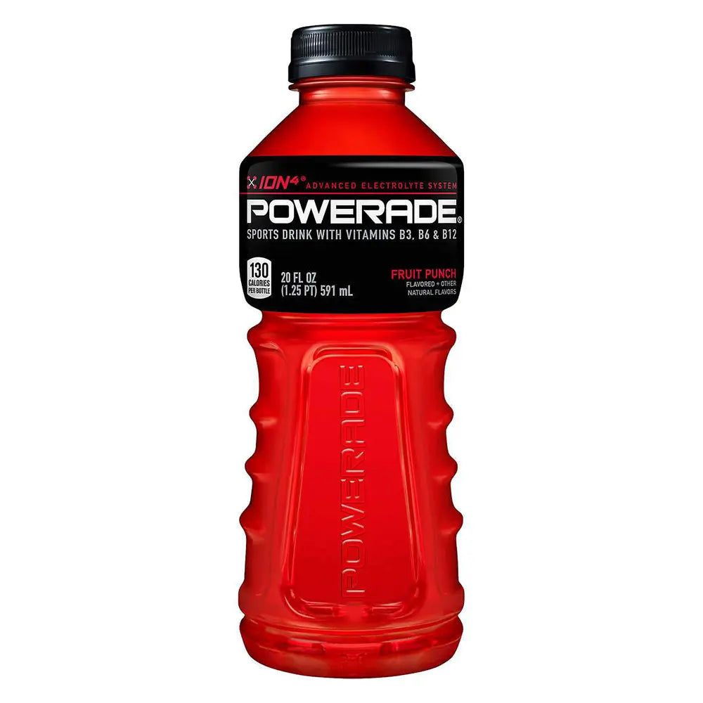 Powerade ION4 Fruit Punch 24 x 591 ml, Fruit Punch, Supplier — Bulk Mart