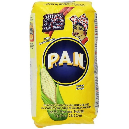 Pre-Cooked White Corn Meal, Gluten Free - 2 x 1 Kg