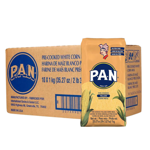 Pre-Cooked Yellow Corn Meal - 10 x 1 Kg