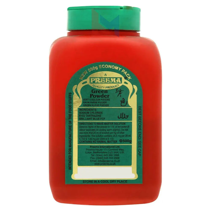 Preema - Green Food Color Powder - 20 x 400 g