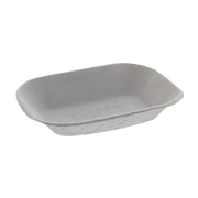 Pulpex 11.8 Oz Fiber Blend Food Trays 6.7" X 4.7" - 840/Case