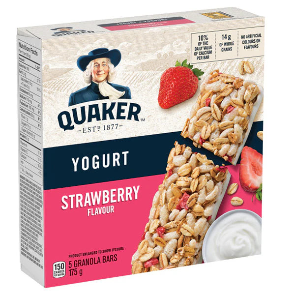 Quaker - Yogurt Strawberry Granola Bars 5 Bars, 175g - 8 Packs